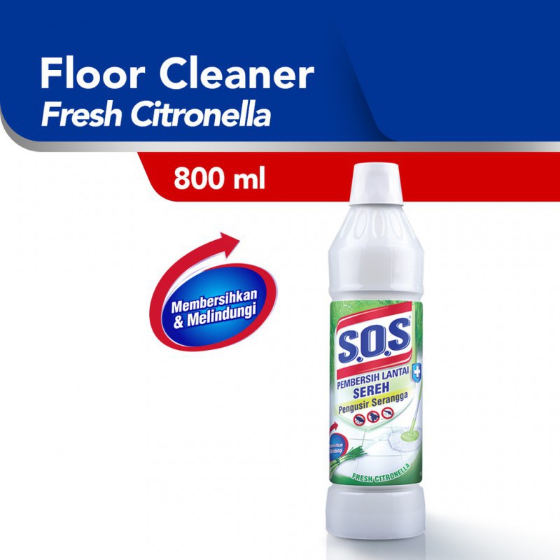 SOS Pembersih Lantai Botol 800ml - Sereh