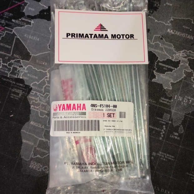 4NS DEPAN JARI JARI RUJI SPOKE VELG DEPAN JUPITER Z MX ALFA F1ZR FORCE ONE VEGA R ZR LAMA NEW CHAMP