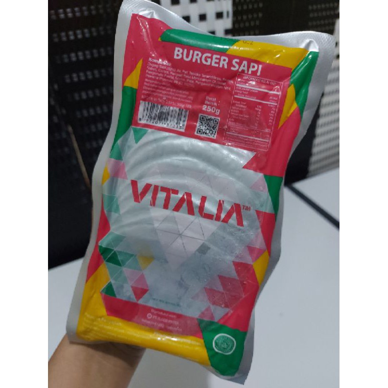 

Vitalia Burger Sapi 250gr isi 10