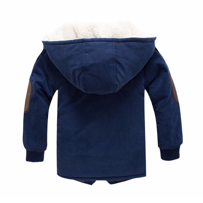 Jaket tebal bulu anak musim dingin winter unisex hoodie jacket kids