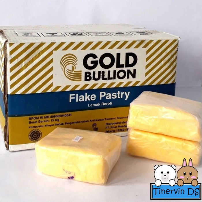 

Flake Pastry (Shortening) - GOLD BULLION - Kemasan 1kg