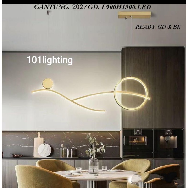 Lampu Gantung Led Minimalis Ruang Tamu 202