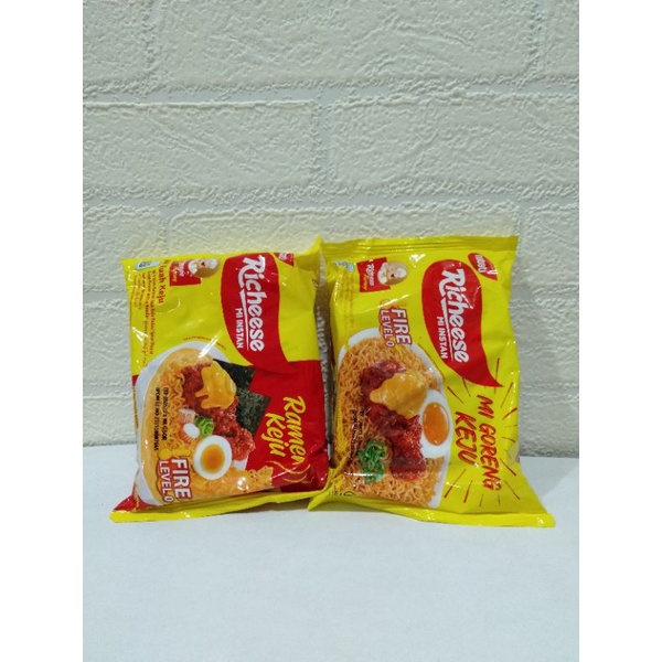 

Mi richeese level 0 level 3 (goreng & kuah)