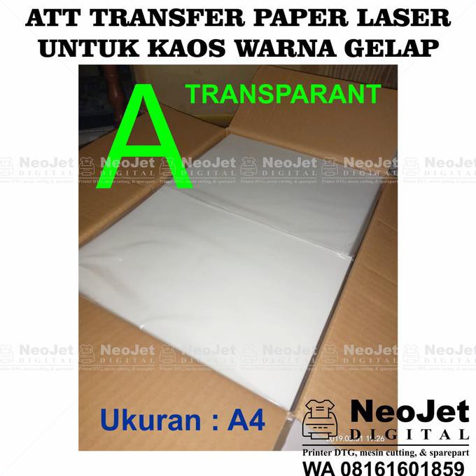 

Ready Stock] Kertas Transfer Paper Laser Self Weeding Att Dark Ab Kaos Warna Gelap