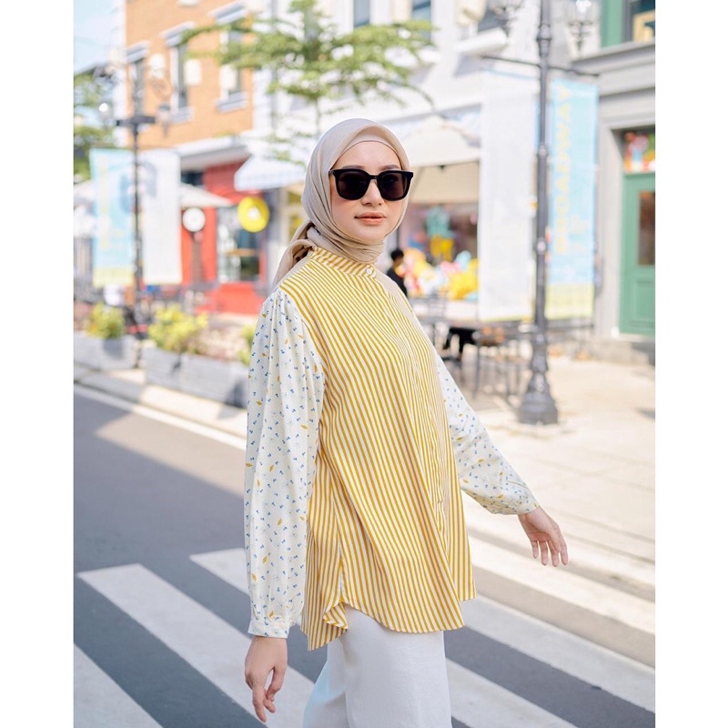 LIORA BLOUSE RAISACLOTH KHEVA MAUZA C size S (limited)