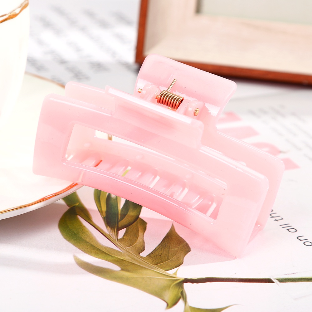 Korean Ins Solid Color Hair Clips Fashion Simple Claw Clips for Women Hairpin Hair Accessories