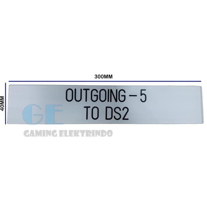 

Name Plate Panel W700Mm X H50Mm / Name Plate Acrylic