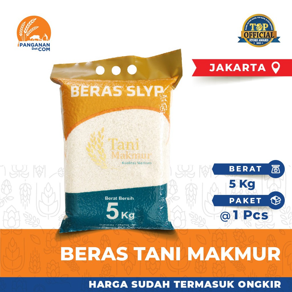 

Beras Tanimakmur 5 KG (Harga HET + Ongkir)