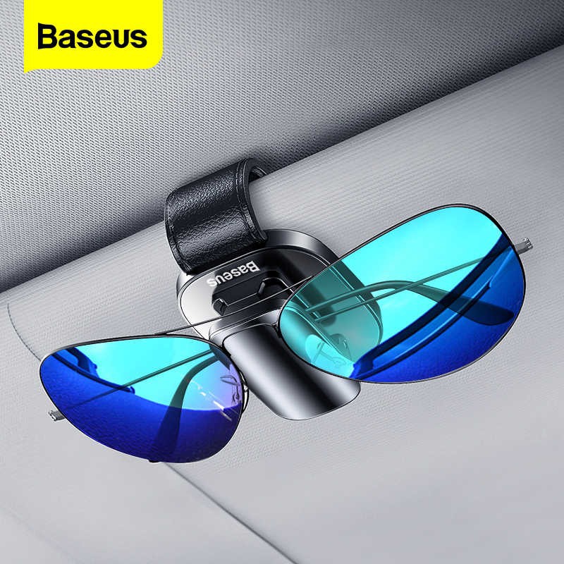 Baseus Platinum Vehicle Eyewear Clip Penjepit Holder Kacamata di Mobil