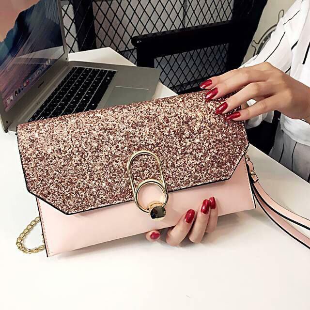 TAS FASHION CLUTCH PESTA BLINK KOREA# - TAS WANITA - TAS IMPORT - TAS BATAM 6019-B