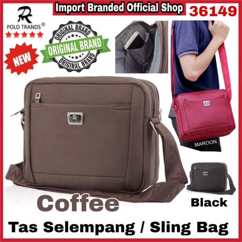 Polo Trands 36149/Tas Selempang Original Import/Sling Bag Pria/Wanita/ Slempang Sekolah Murah