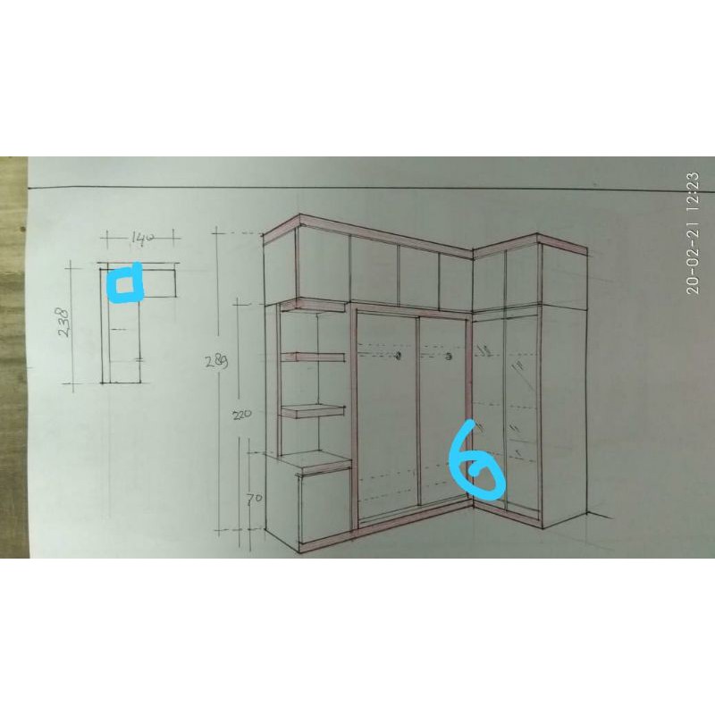 lemari pakaian minimalis modern