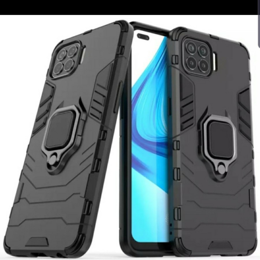 OPPO RENO 4/RENO 4F/ RENO 4 PRO CASE HARDCASE ARMOR PHANTER + RING 360