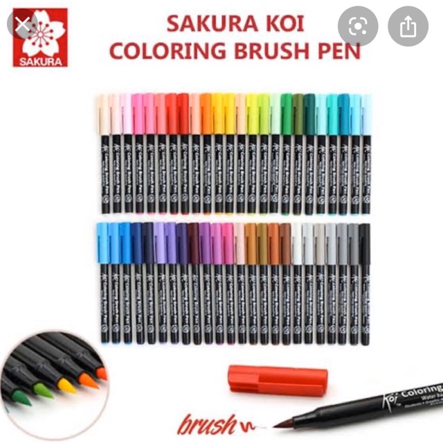 

Spidol Sakura brush pen satuan