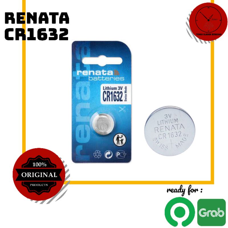 BATERAI RENATA CR1632  ORIGINAL/ BATRAI CR 1632 LITHIUM 3 VOLT