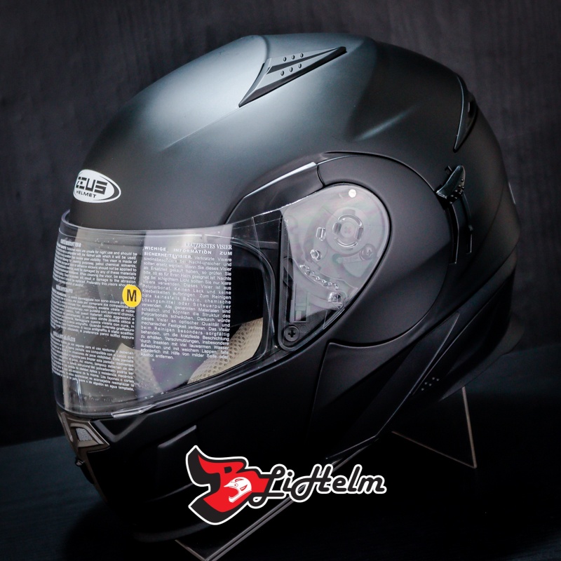 Jual Helm Zeus Zs Black Doff Zs Modular Helmet Sni Zs Full Face Helmet