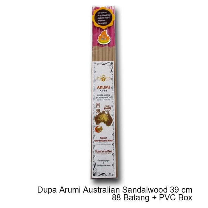 Dupa/Hio Wangi Harum Arumi Cendana Australian 39 cm 88 Batang + PVC