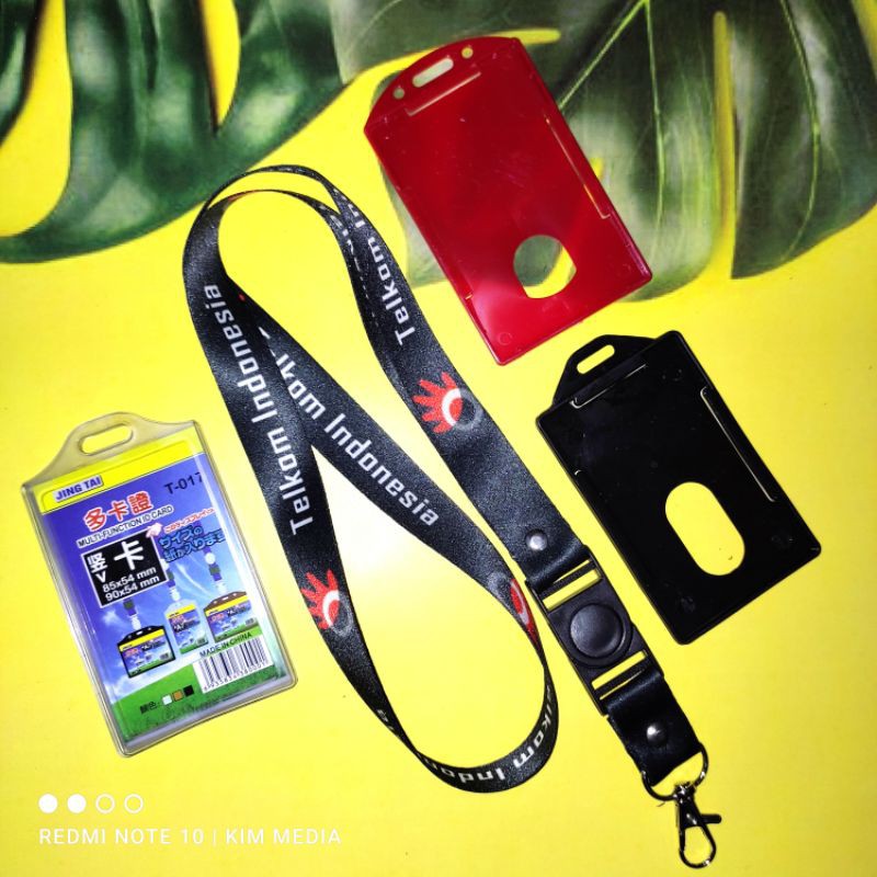 

Tali id card / Lanyard Telkom Indonesia Print Orange