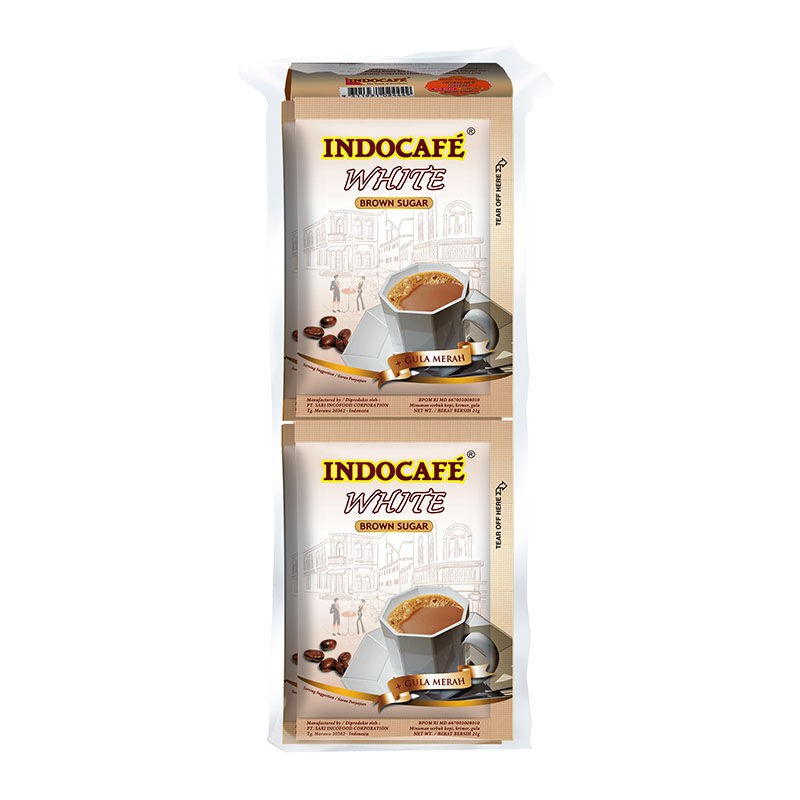 INDOCAFE WHITE BROWN SUGAR 10X21