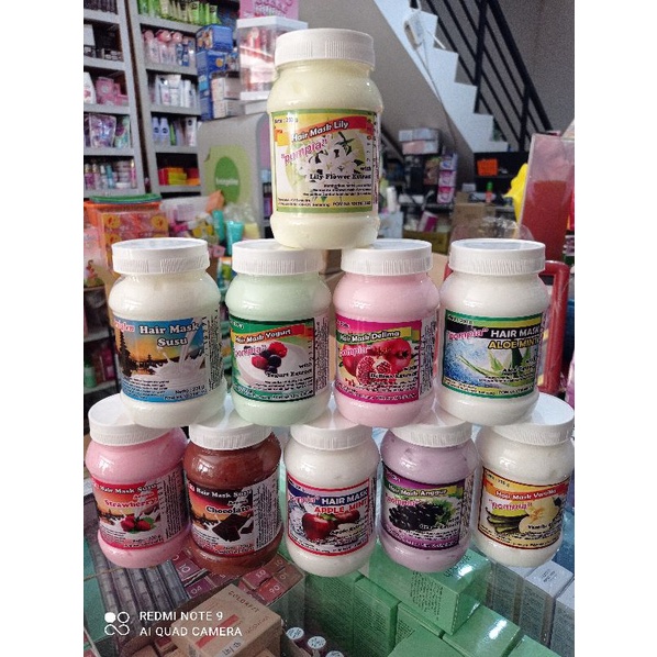 Masker rambut , Hair Mask Pompia  , Amiglen pot 230ml