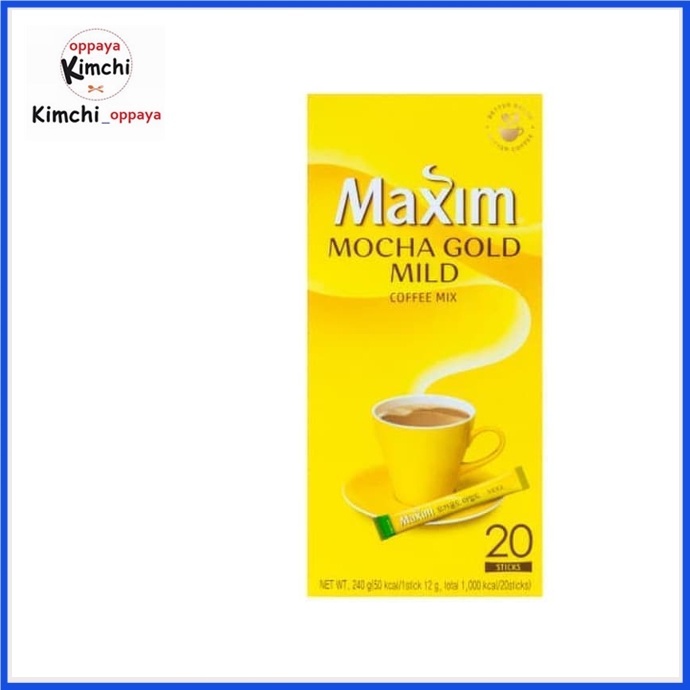 

201ggffg Maxim Mocha Gold Mild Rasa Moka Korea Coffee Isi 20 Sachet 240 Gr Ds20X11
