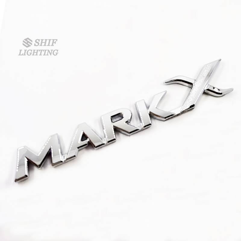 1pc Stiker Emblem / Badge Tulisan Mark X Markx Bahan Abs Untuk Mobil Toyota Markx