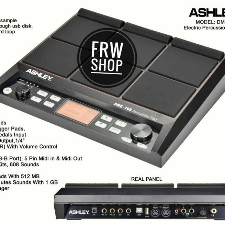 DRUM ELECTRIC ASHLEY DME 705 / DME705 / DME-705 PERCUSION ELECTRIC