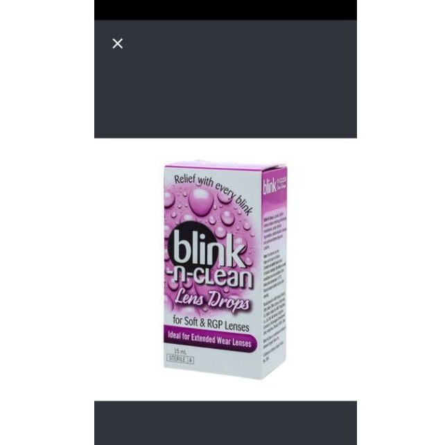 blink n clean lens drops tetes mata pelembab softlens