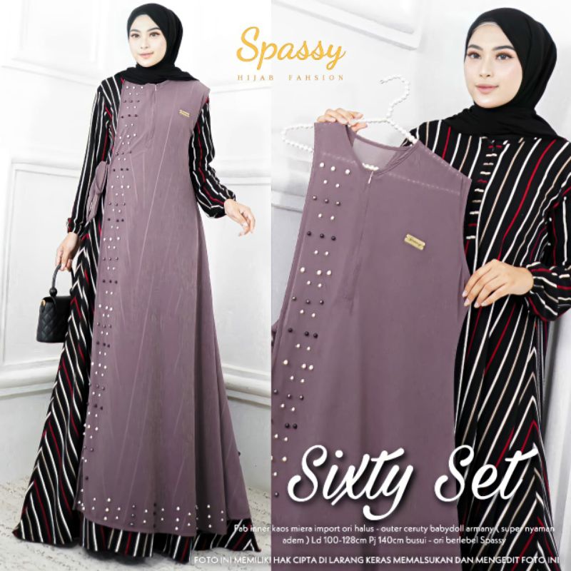 Pakaian Wanita Pakaian Wanita Muslimah Pakaian Kekinian Dress Gamis Spassy