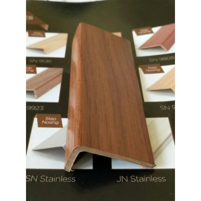 *****] nosing pvc aksesori vinyl lantai pada siku tangga