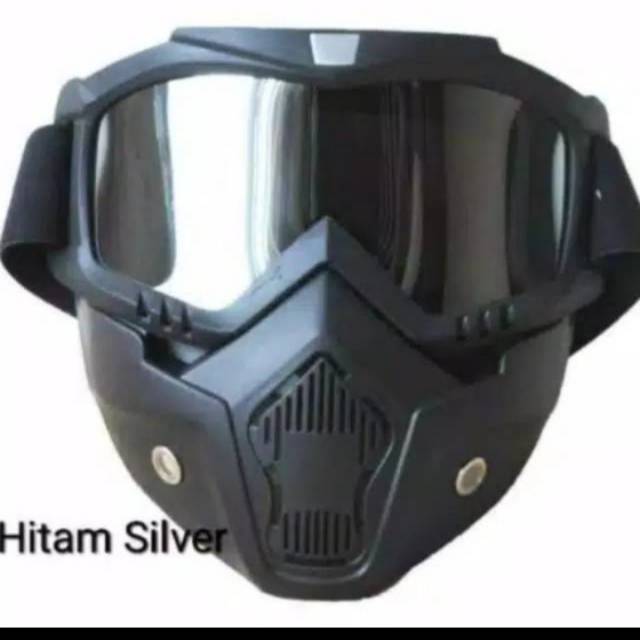 Gogle mask helm bogo semicros helm cross