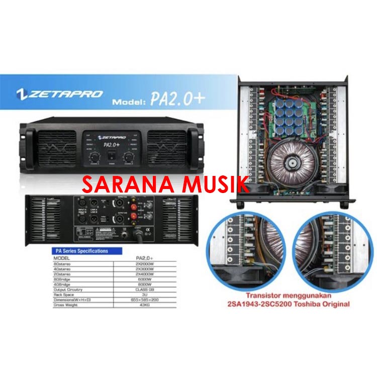 Power Amplifier PA 2.0+ Zetapro PA2.0 Plus PA 2.0 GB Class Original