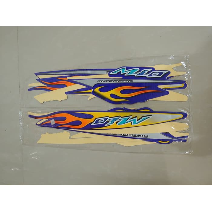 Stiker Bodi &amp; Lis Body &amp; Striping Mio 2006 Biru CW