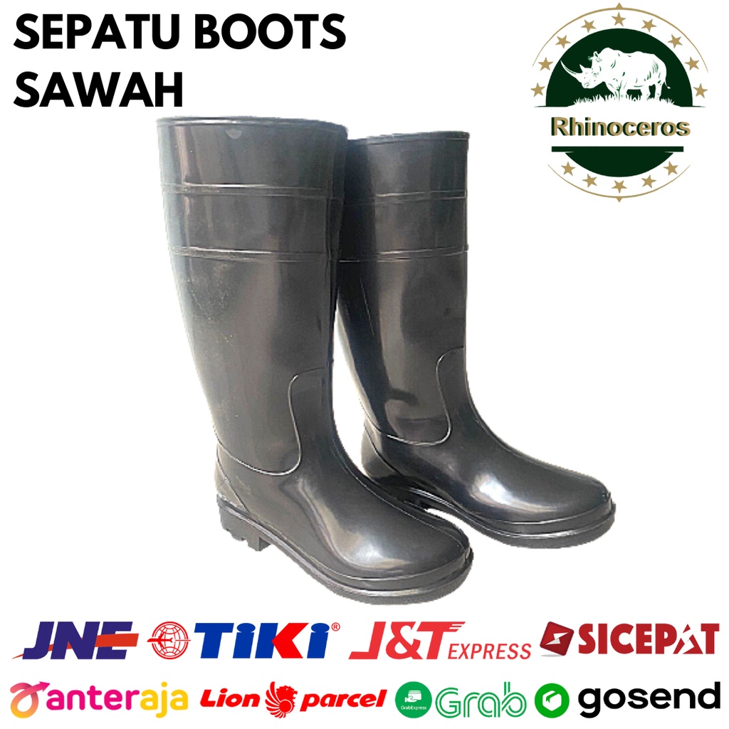 Sepatu Boots Karet Sepatu Sawah Petani Pendek Elastis