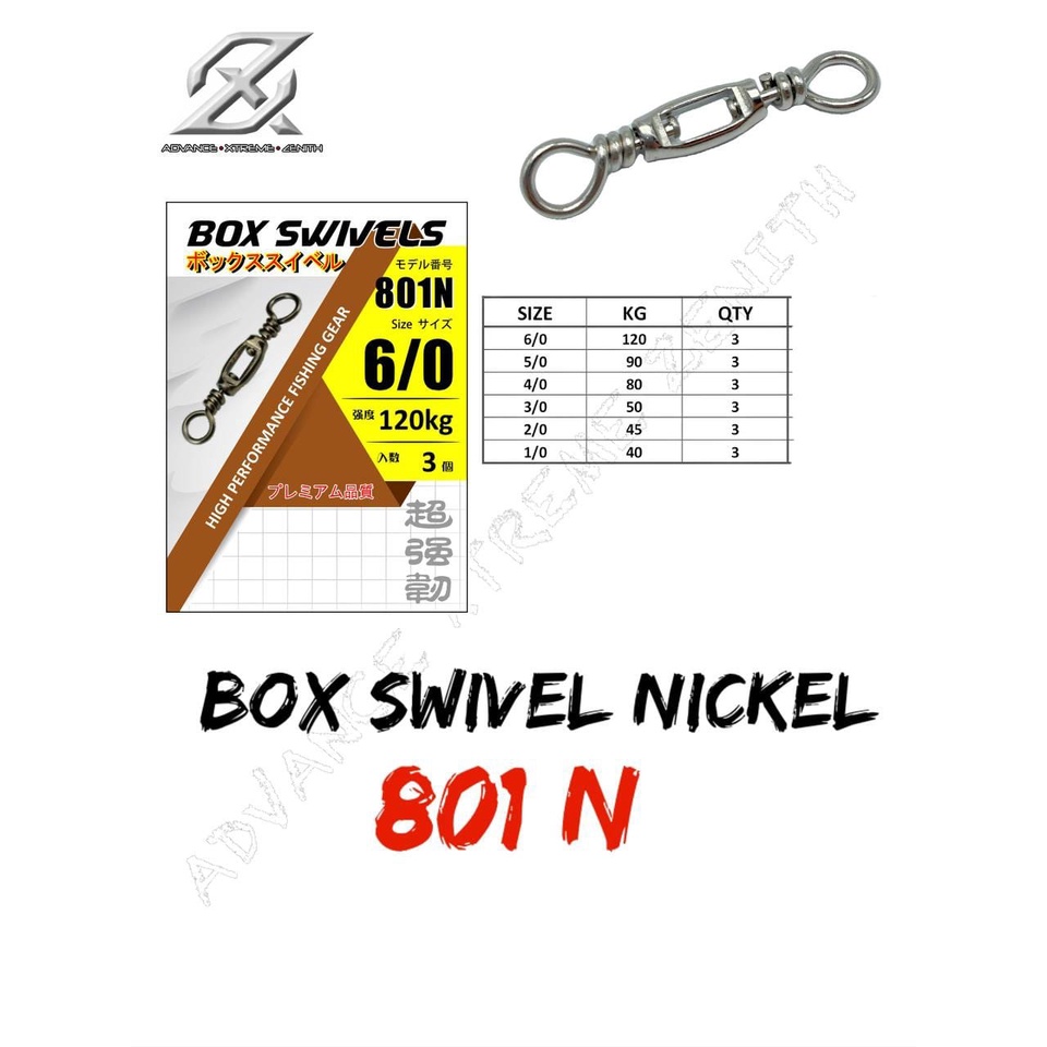 AXZ BOX SWIVEL NICKEL 801N