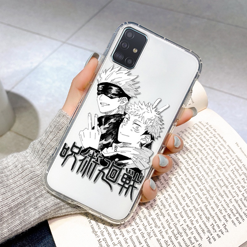 JUJUTSU KAISEN Soft Phone Case For Samsung A12 A21S A30 A20 A31 A32 A50 A51 A52 A50S A30S 4G 5G Clear TPU Anti-fall Cosing