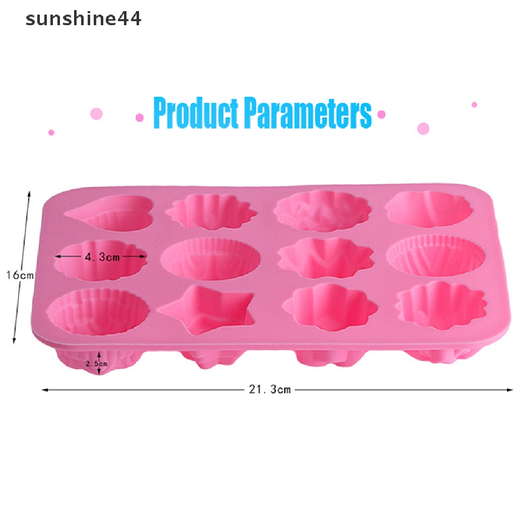 Sunshine Cetakan Kue / Sabun Handmade DIY Bentuk Bunga Bahan Silikon