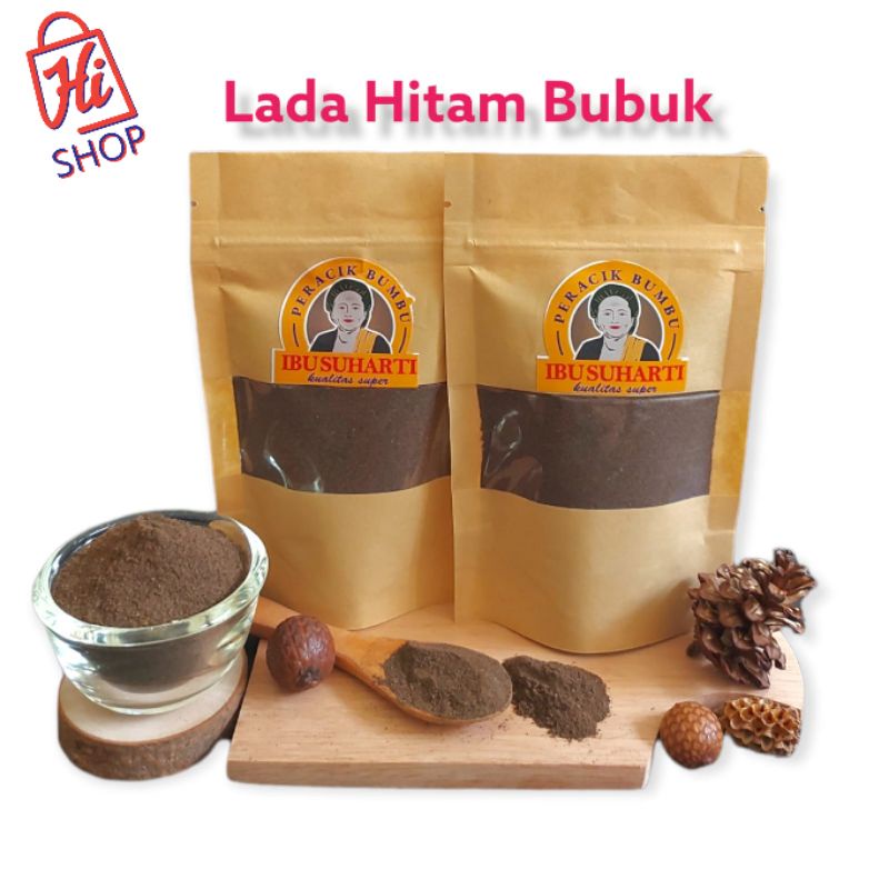

Ibu Suharti - Rempah Lada Hitam Bubuk Murni Bumbu Dapur Merica Hitam Bubuk Pure Ground Black Pepper Kualitas Premium