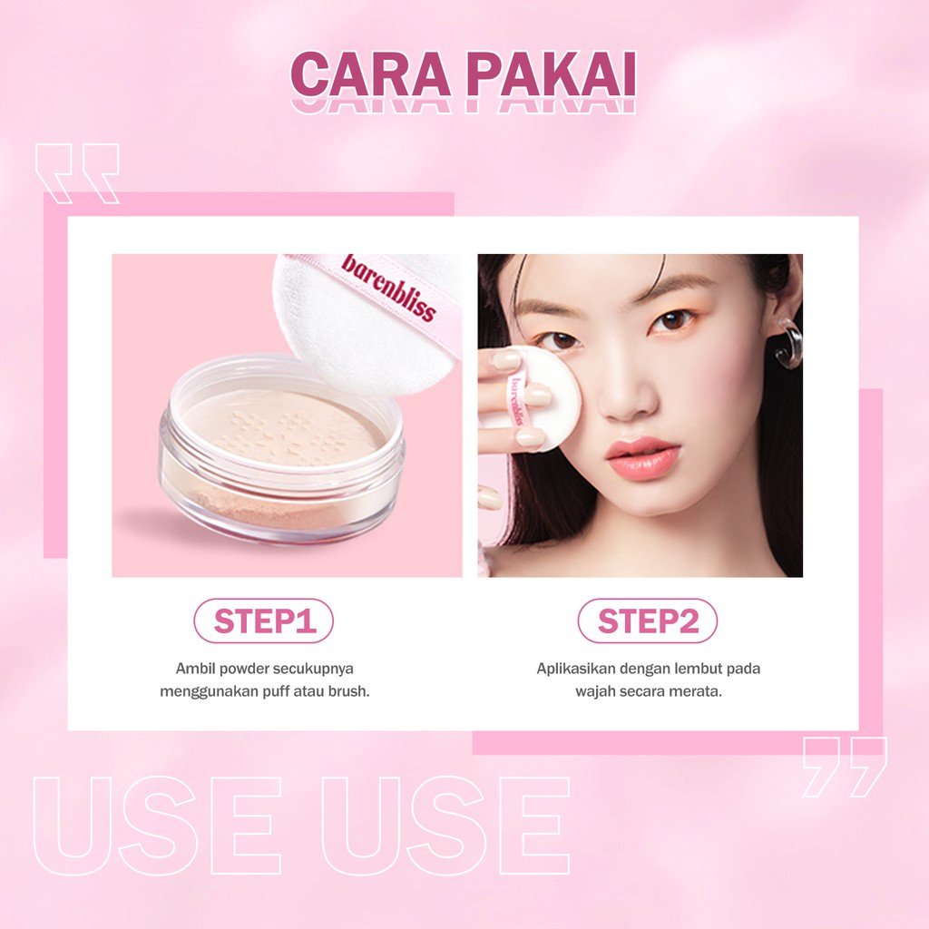 BNB Barenbliss Soul-Matte Loose Powder - Barenbliss Bedak Tabur Aroma Sakura Original BPOM