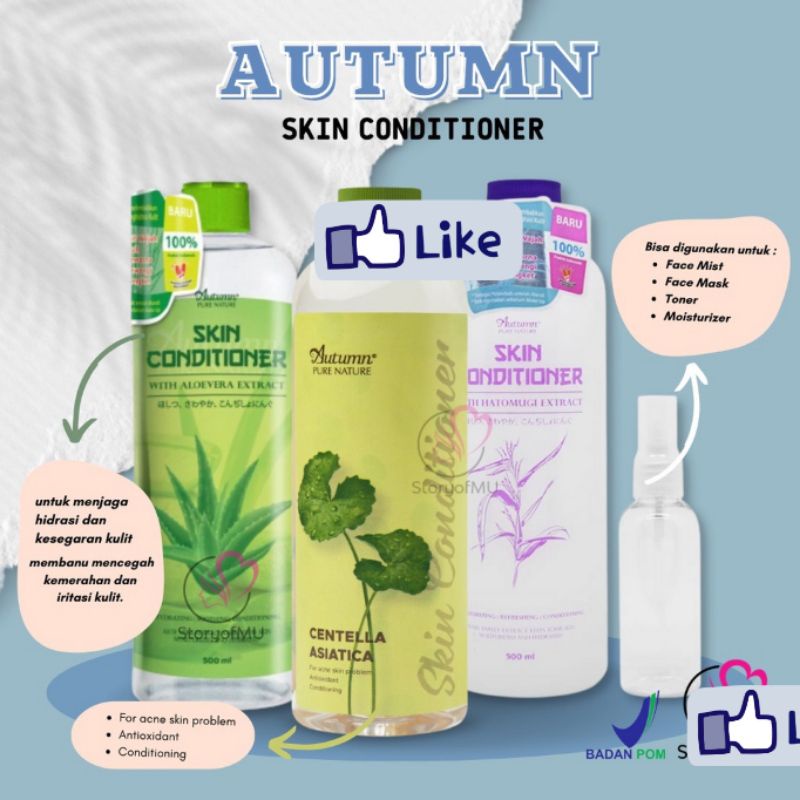 Toner Autumn Hatomugi Skin Conditioner / AUTUMN SKIN CONDITIONER BPOM WITH HATOMUGI EXTRACT