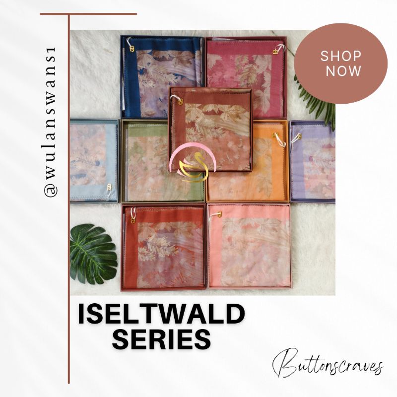 SaLe UNder TAQ Iseltwald Series Buttonscarves new Original Black snow deep pink sunkist tea cocoa le