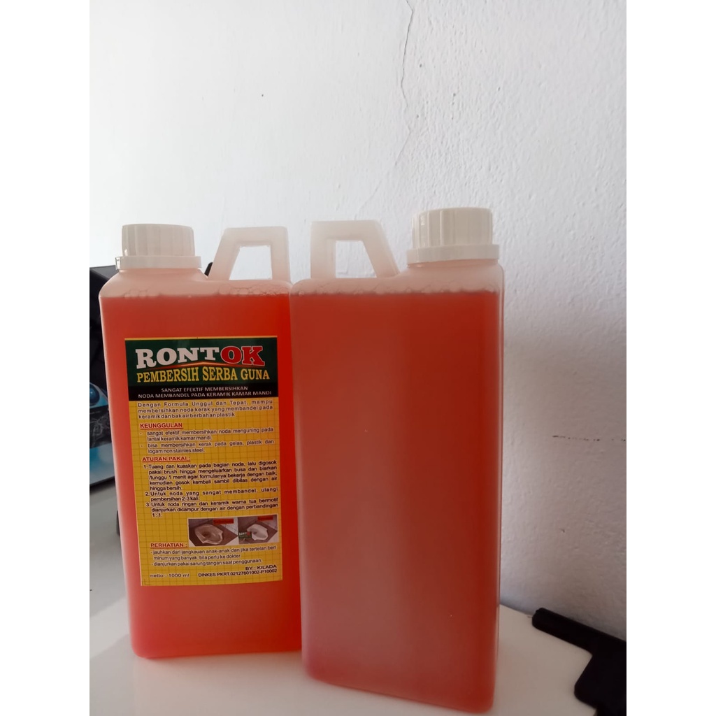 RONTOK PEMBERSIH UKURAN 1 LITER / RONTOK PEMBERSIH SERBAGUNA / RONTOK