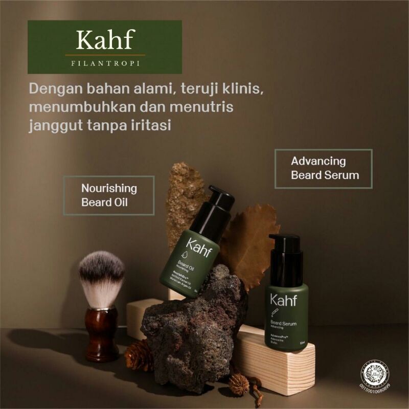 KAHF Beard &amp; Hair Care (Minyak &amp; Penumbuh Janggut/Brewok)