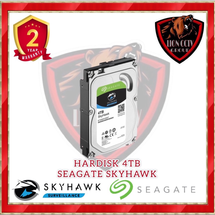 Hardisk Seagate Skyhawk 4TB - Hardisk CCTV 4TB Sata