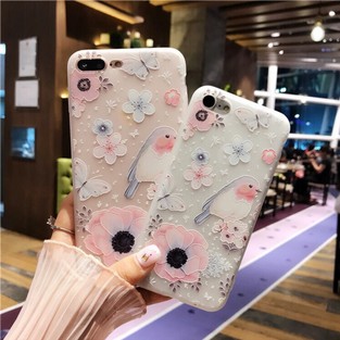 SOFTCASE FLOWER PASTEL FOR IPHONE OPPO