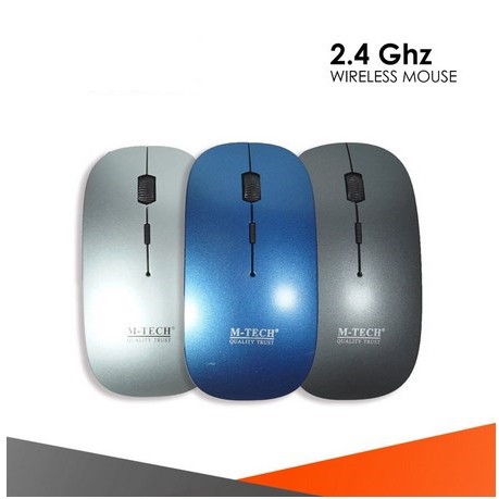 Mouse Wireless PC Komputer Laptop Mtech 6070 Mouse Wireless slim naxen M2