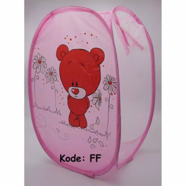 (NCS) Laundry Bag Basket Keranjang Baju Kotor Penyimpanan Portable