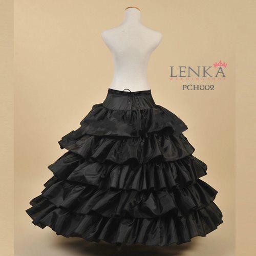 [STOK TERBATAS] PETTICOAT GAUN PESTA HITAM l ROK DALAMAN GAUN PENGANTIN 4 RING 5 LAYER KAIN PCH002