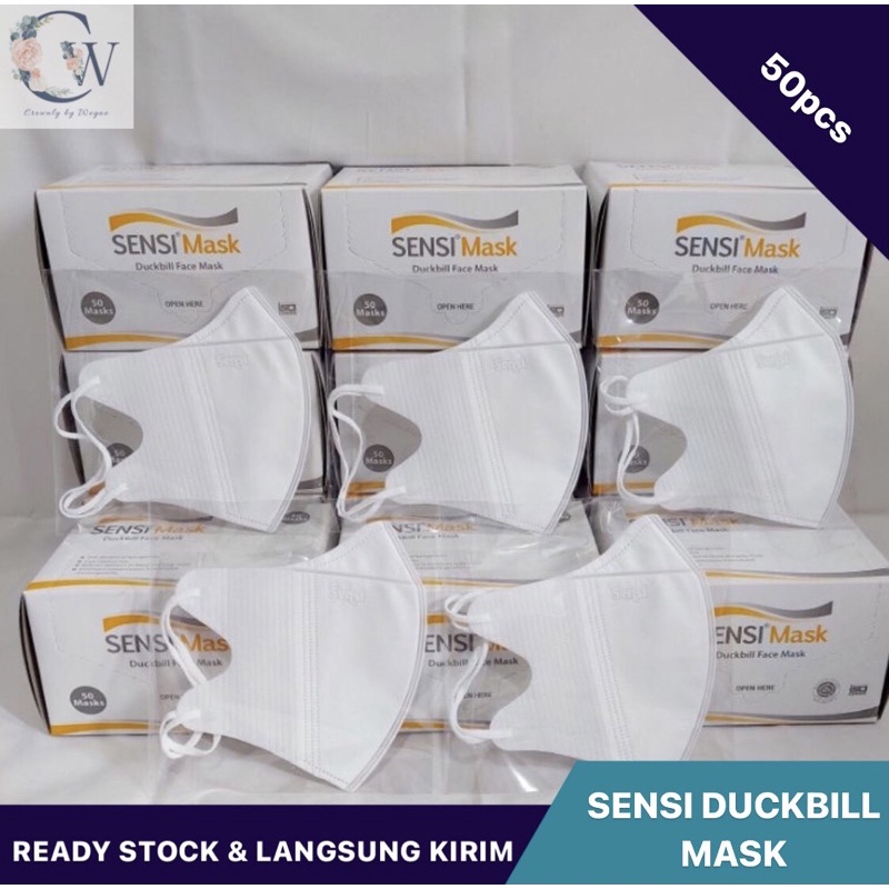 Masker Duckbill Sensi 50 lembar/Sensi Mask Duckbill 50 pcs