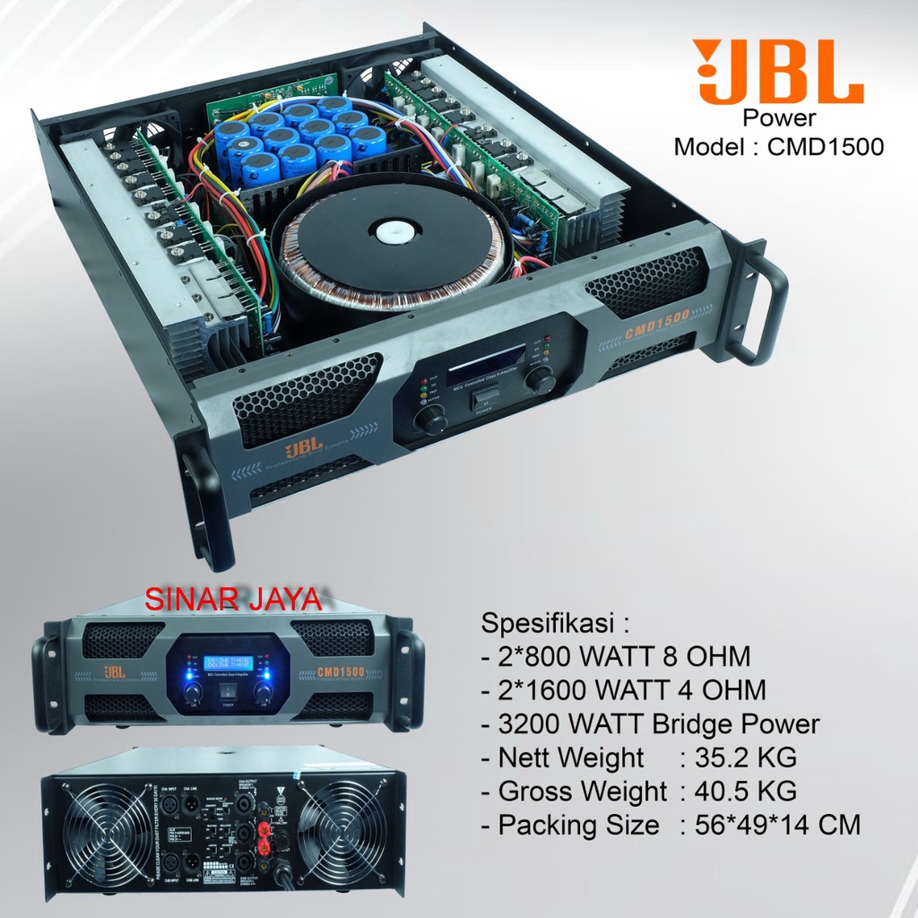 ORIGINAL JBL CMD-1500 POWER AMPLIFIER
